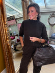 Cleo Barrel Trousers in Chocolate