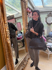 Cleo Barrel Trousers in Mocha