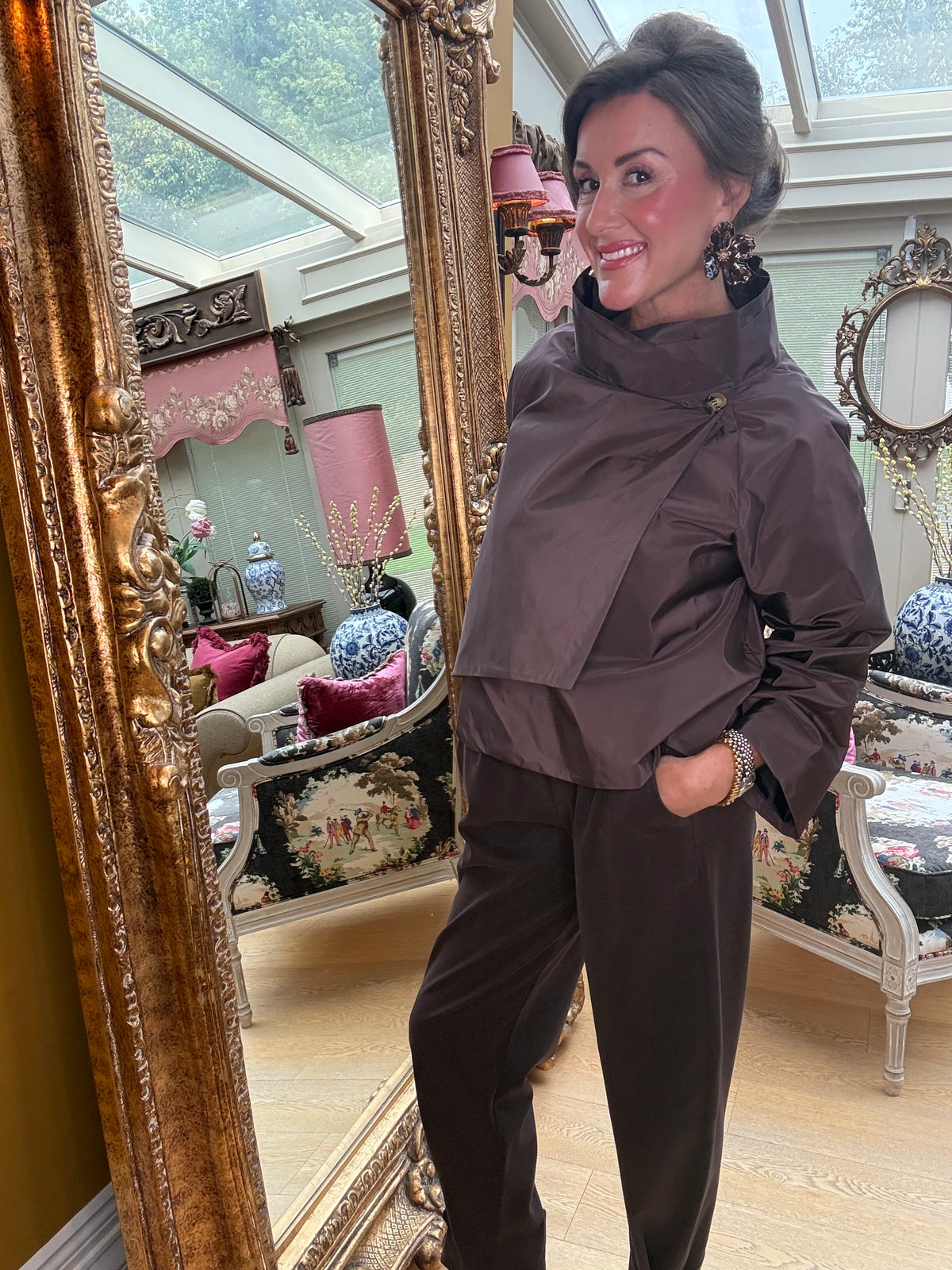 Cosima Boat Neck Jacket