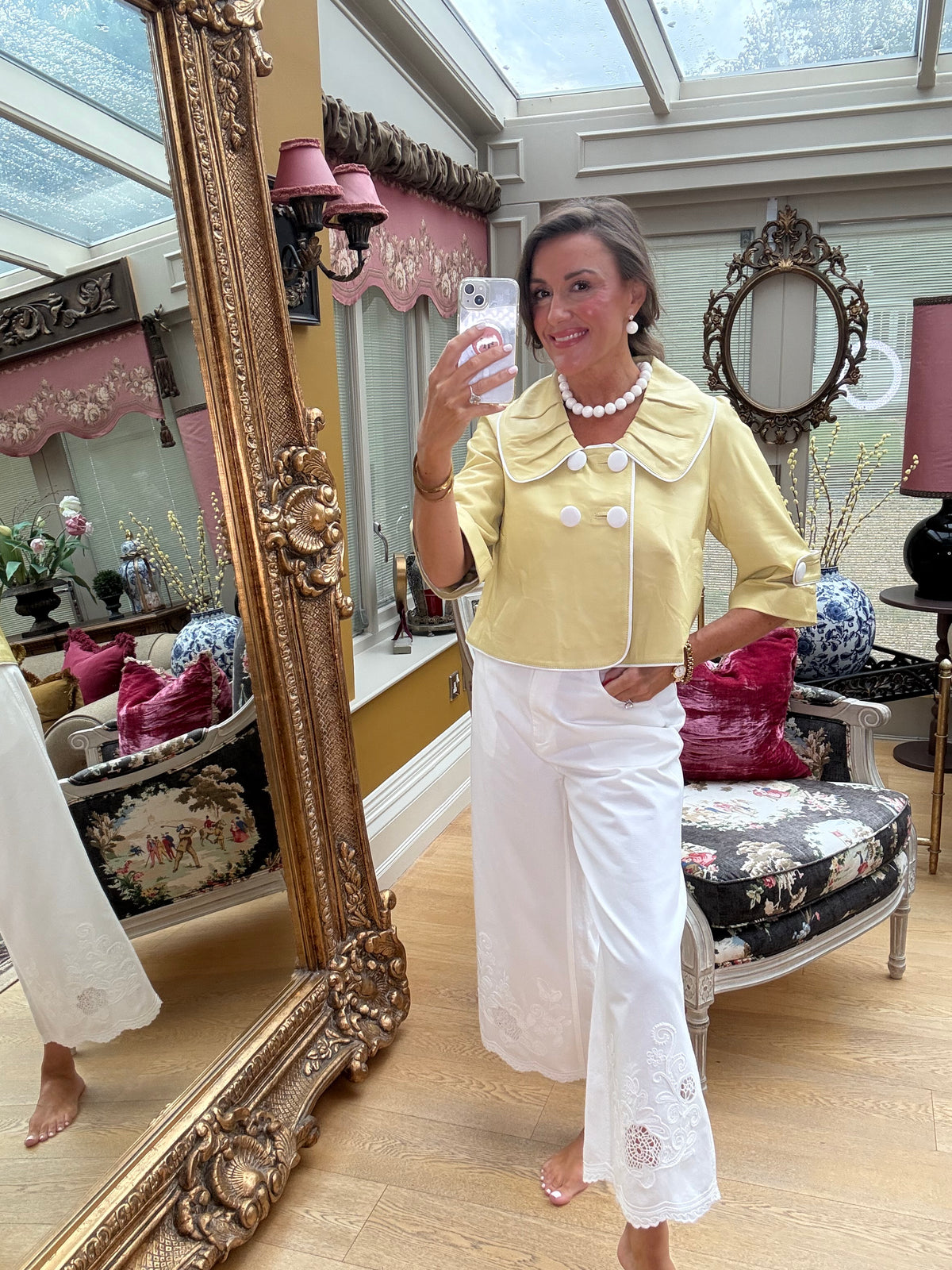 Jacqueline Leather Swing Jacket