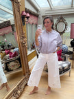 Gigi Puffball Faux Leather Jacket in Lilac