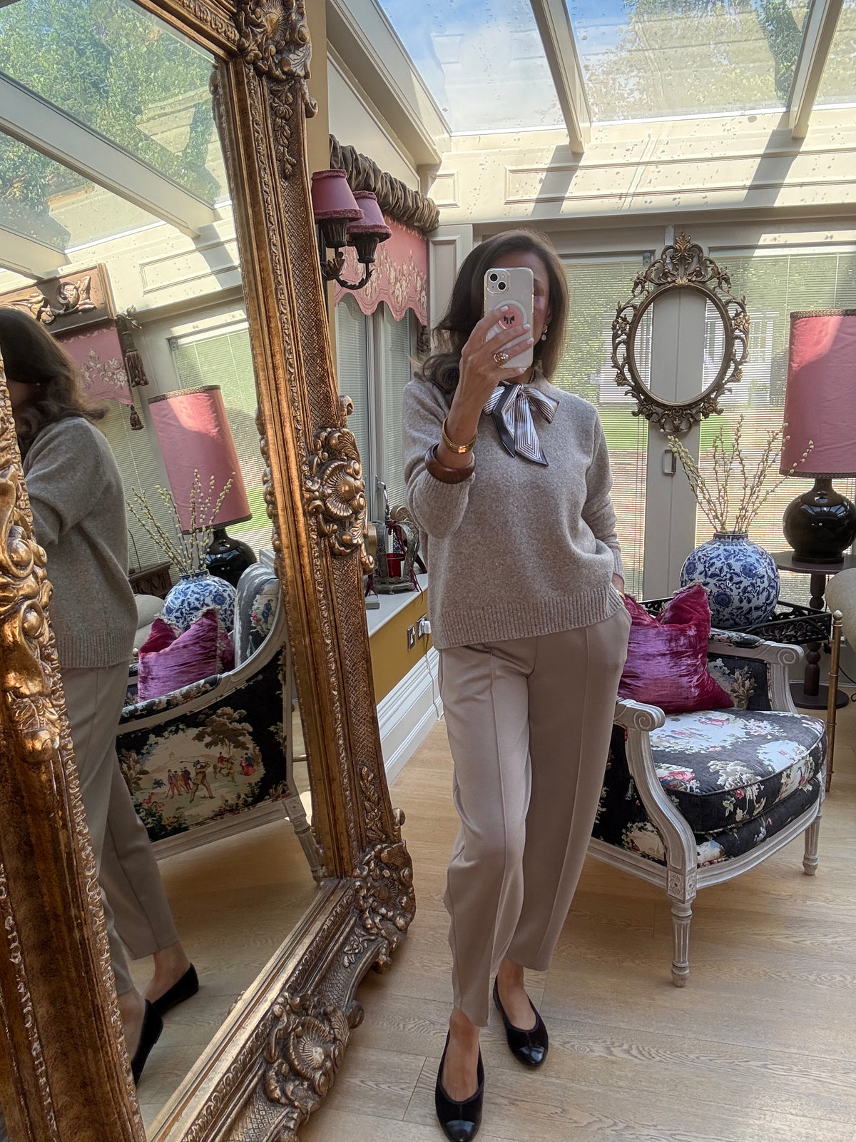 Abigail Twilly Jumper in Taupe