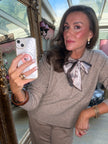 Abigail Twilly Jumper in Taupe