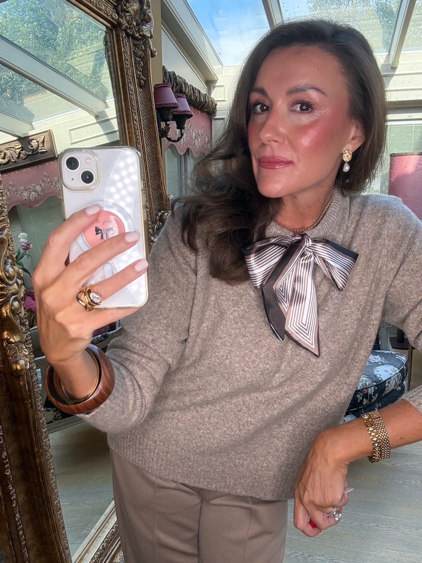 Abigail Twilly Jumper in Taupe