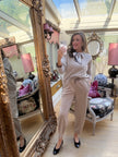 Abigail Twilly Jumper in Taupe