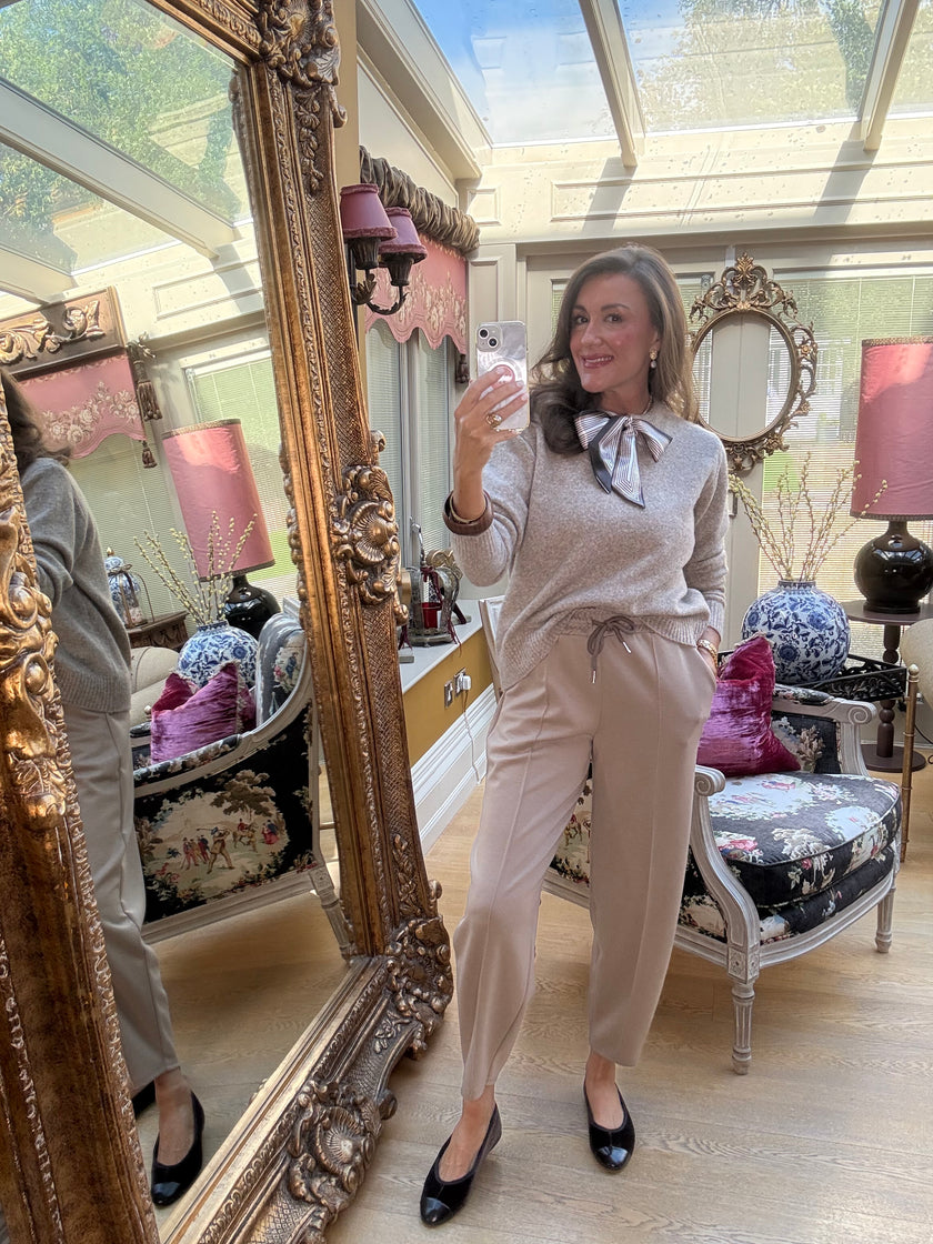 Abigail Twilly Jumper in Taupe