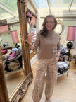 Bambi Barrel Trousers in Caramel
