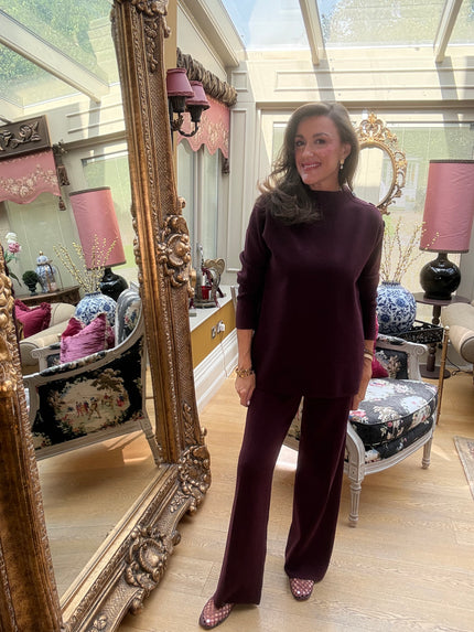 Esther Co-ord in Burgundy