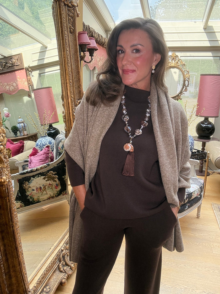 Esther Co-ord in Chocolate