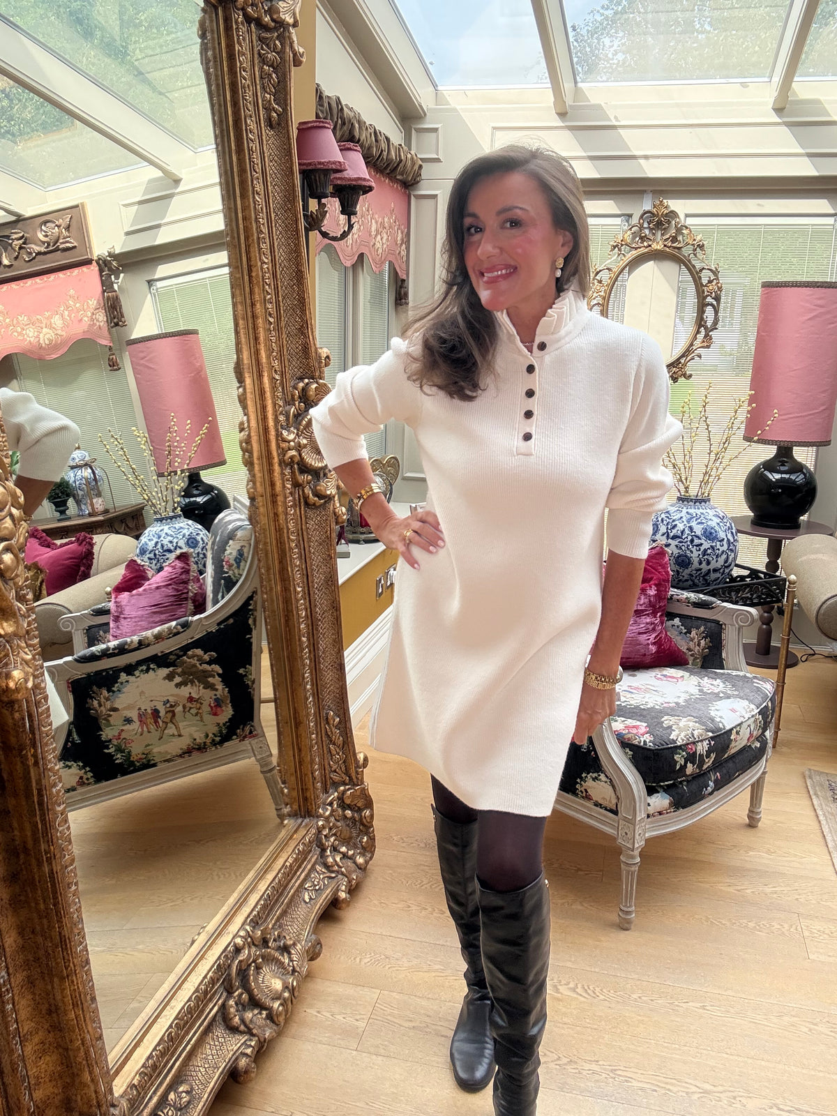 Harriet Ruffle Jumper Dress