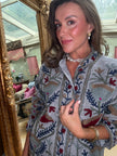 Marrakech Embroidered Jacket in Grey