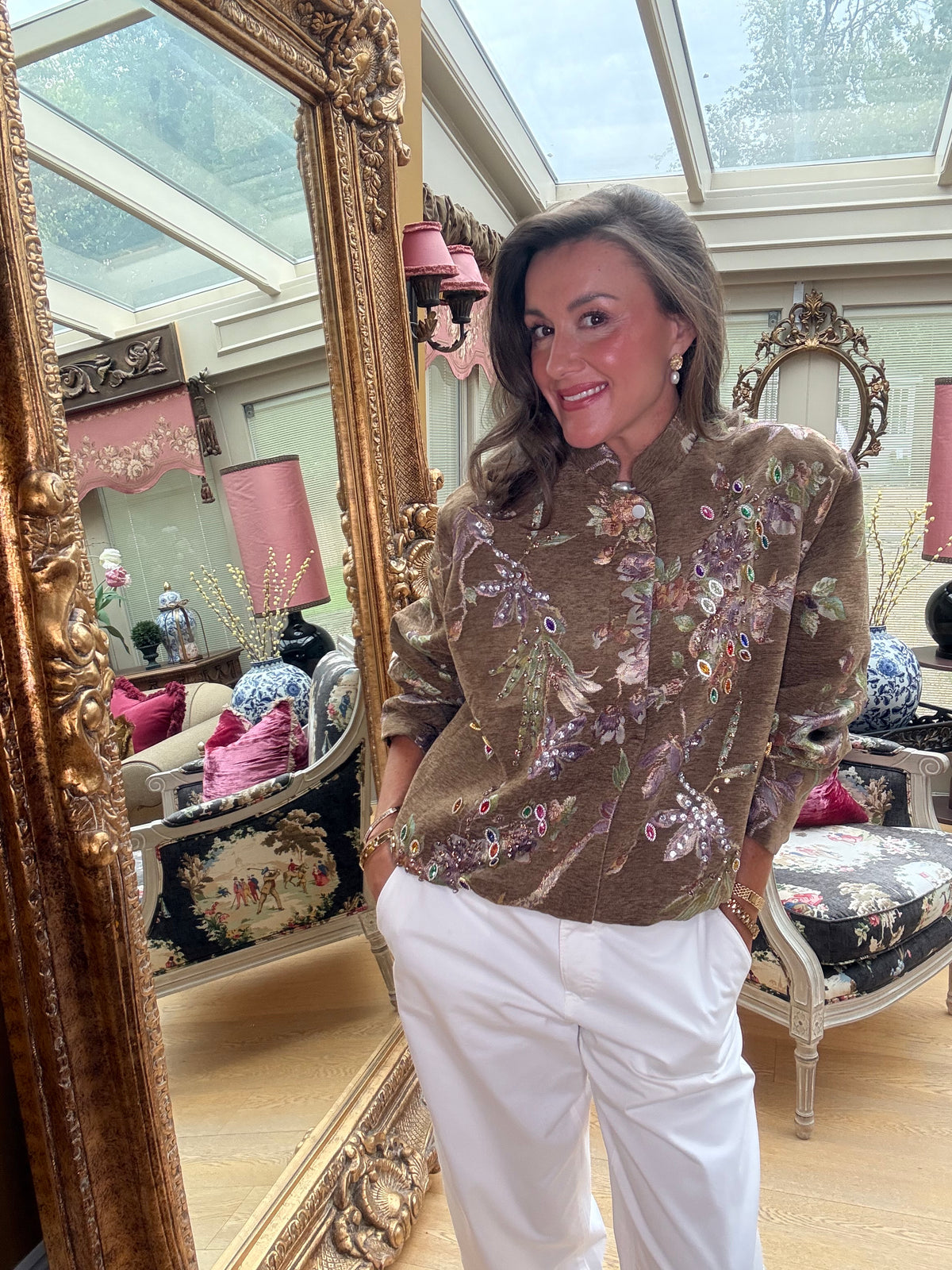 Lucinka Jewelled Brocade Jacket