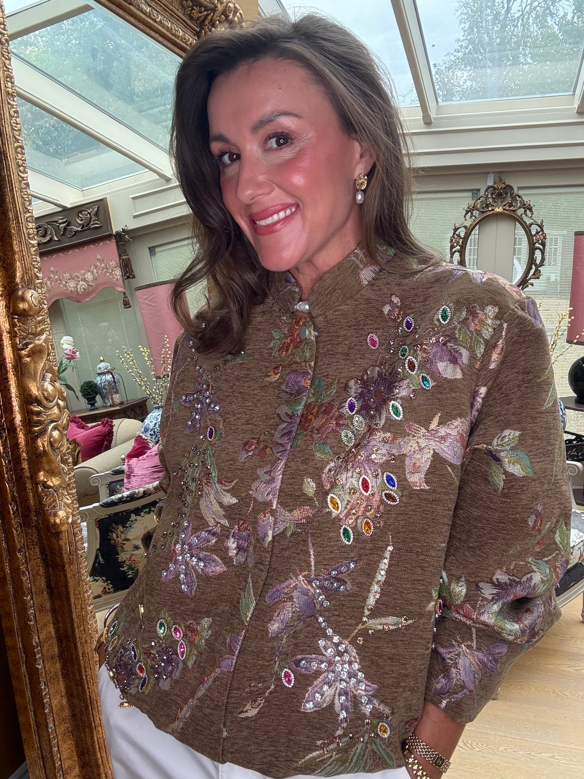 Lucinka Jewelled Brocade Jacket