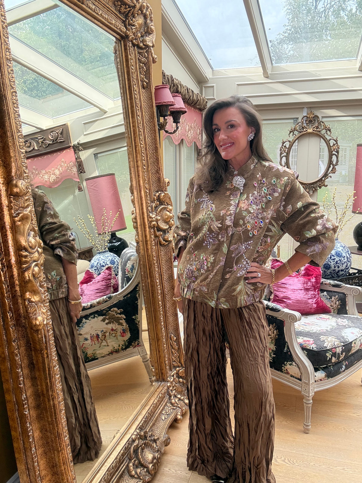 Lucinka Jewelled Brocade Jacket