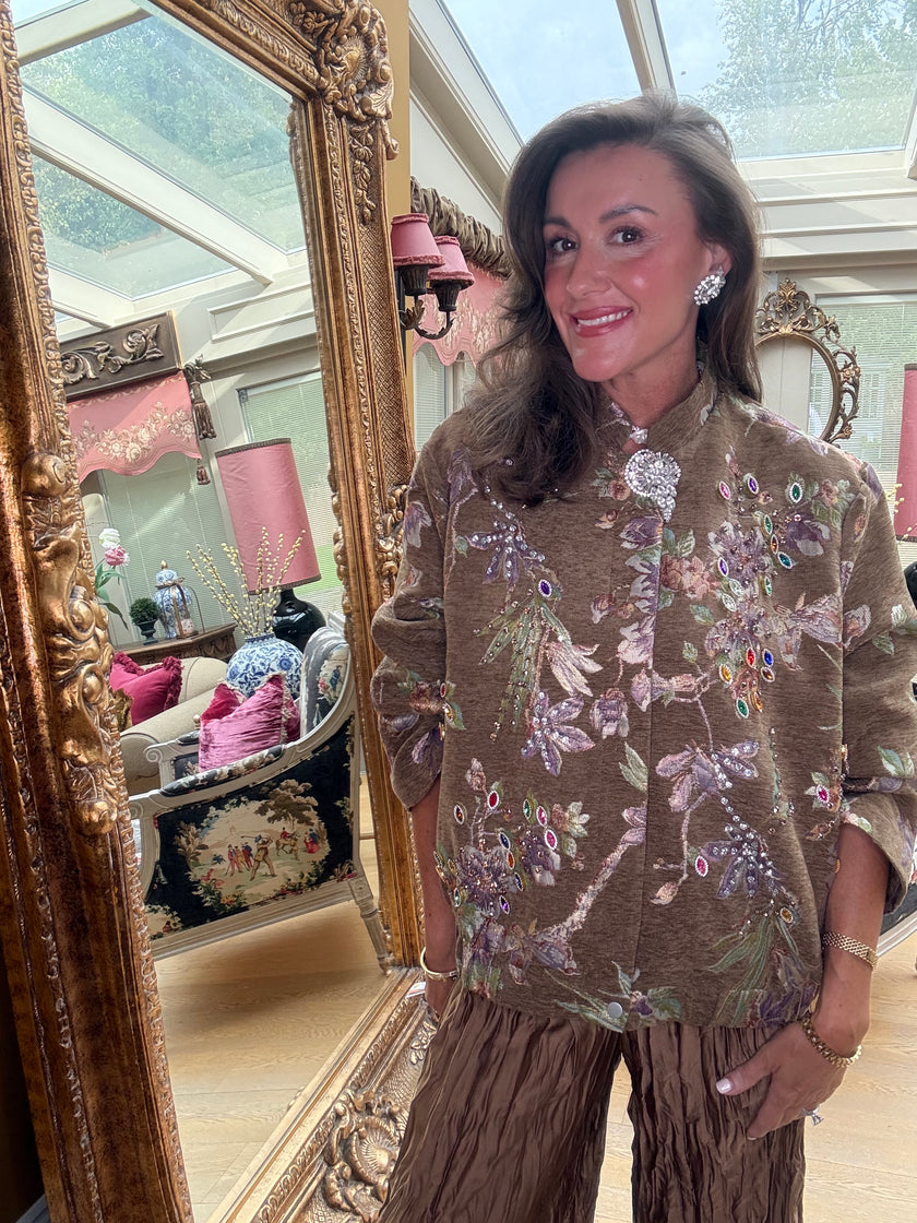 Lucinka Jewelled Brocade Jacket