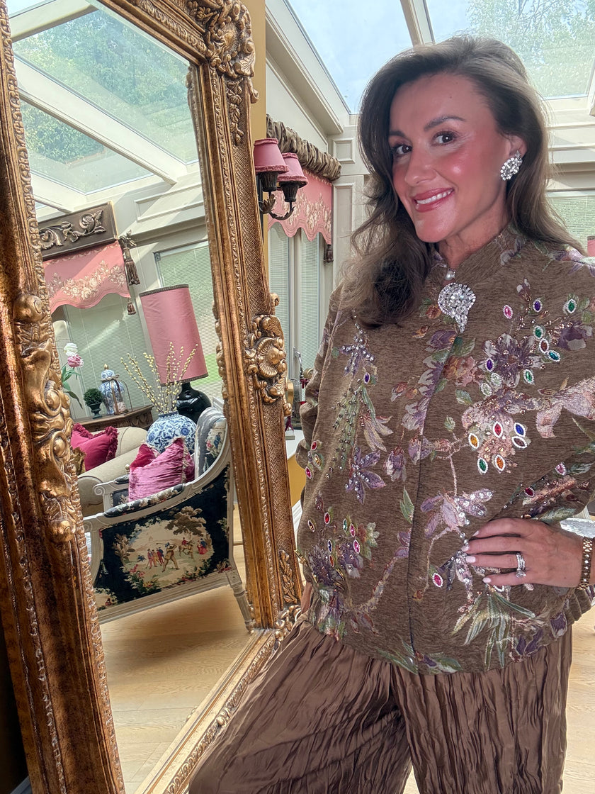 Lucinka Jewelled Brocade Jacket
