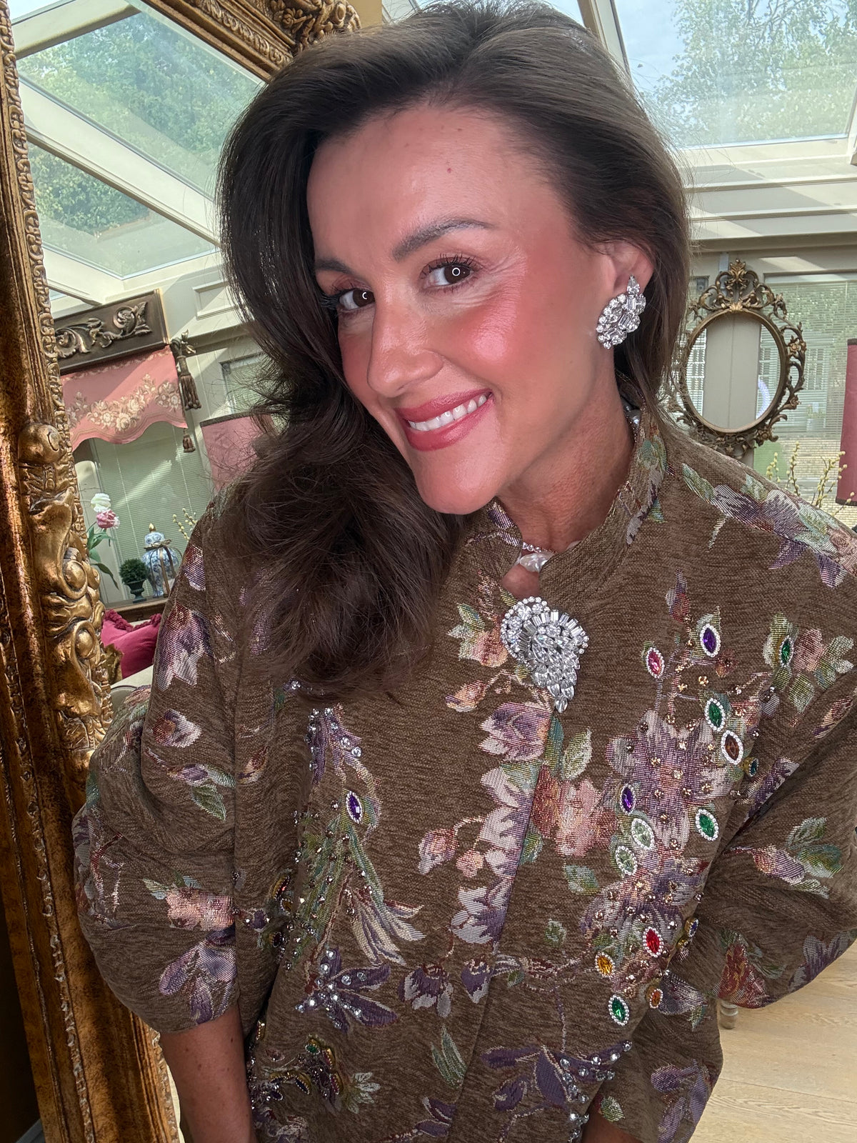 Lucinka Jewelled Brocade Jacket