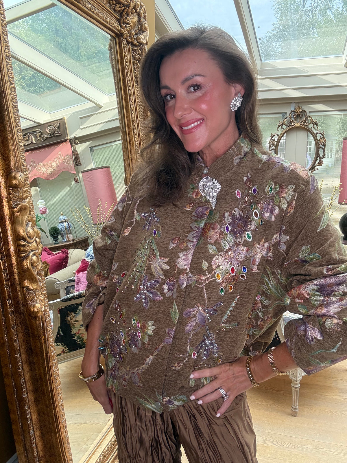 Lucinka Jewelled Brocade Jacket