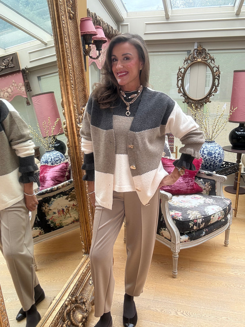 Agnes Gold Button Cardigan