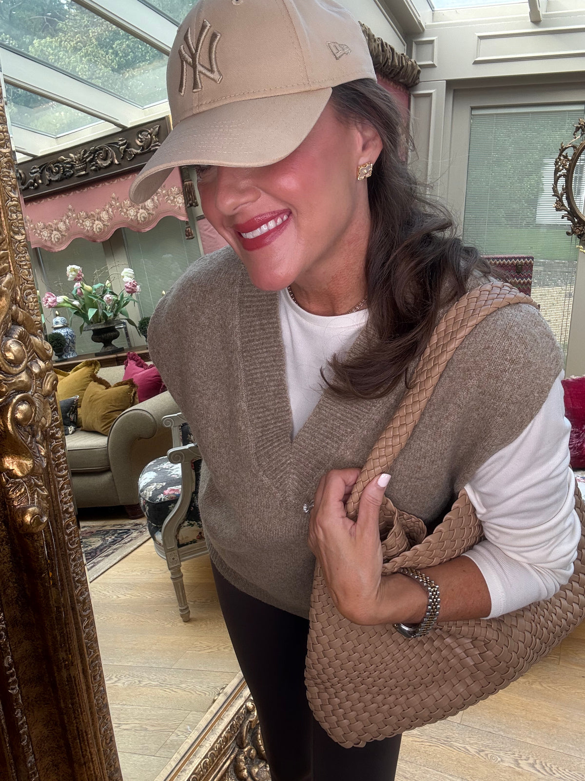 Tomasina Tank in Camel