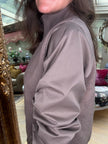 Romilly Ruched Sleeve Jacket in Mocha