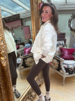 Portia Zip Through Tank in Cream