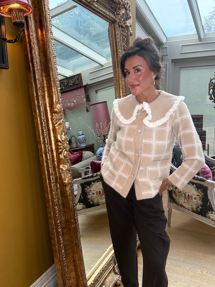 Ottilie Knitted Jacket in Camel