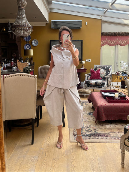 Audrey Co-ord in Beige