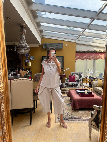 Audrey Co-ord in Beige