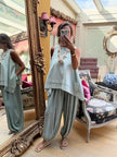 Green Luca Balloon Trousers