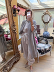 Serafina Linen Opera Coat in Mocha