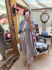 Serafina Linen Opera Coat in Mocha