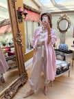 Serafina Linen Opera Coat in Lilac