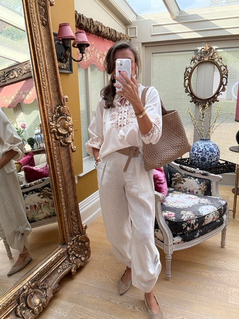 Cream Inka Blouse