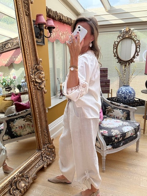 Cream Inka Blouse
