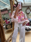 Bronte Hydrangea Blouse Pink