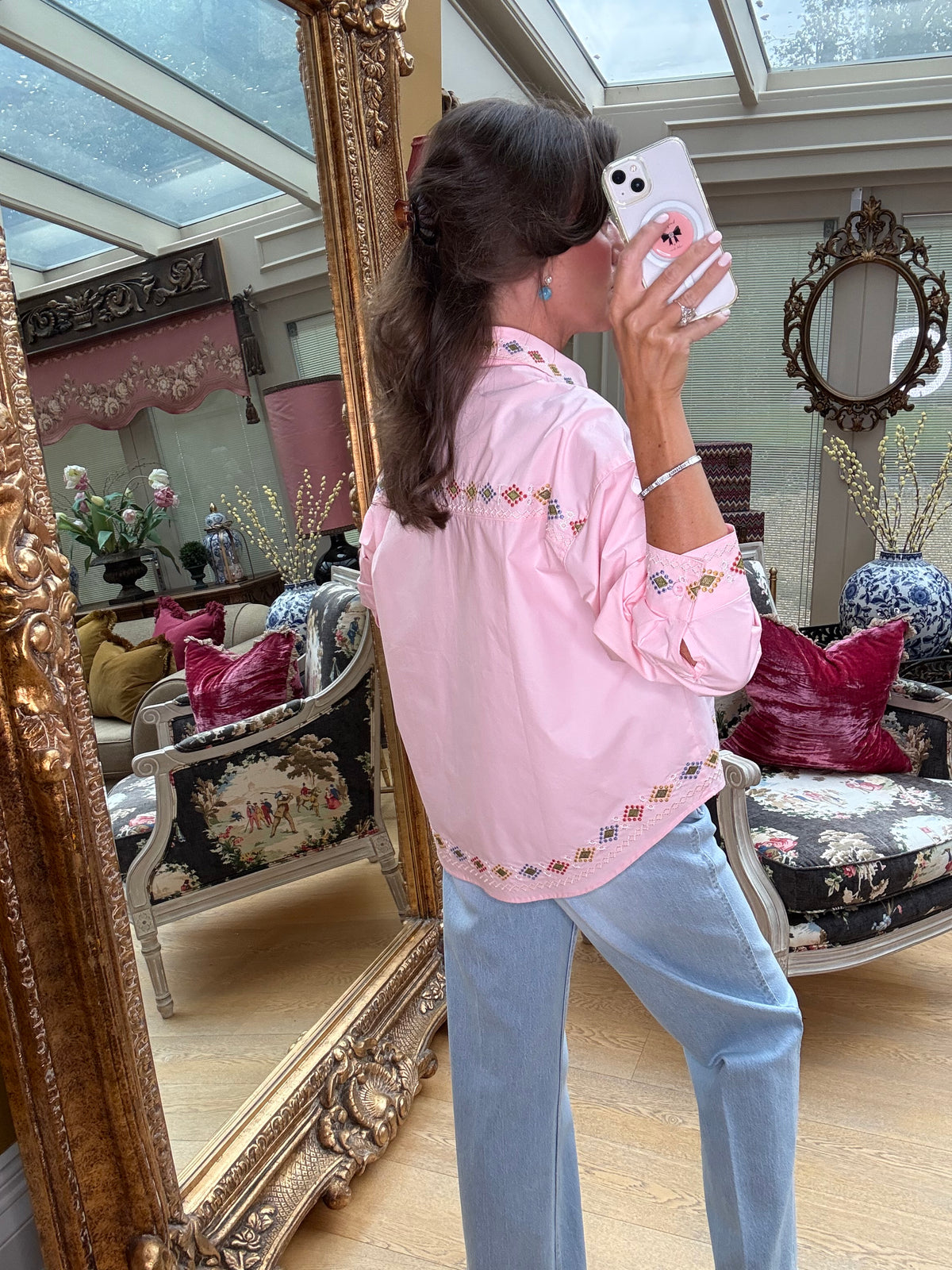 Jolene Embroidered Shirt/Shacket