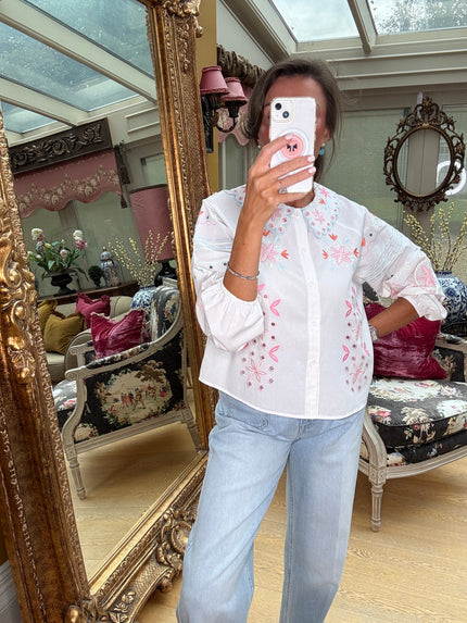 Poppy Embroidered Blouse