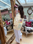 Palm Embroidered Shirt in Lemon