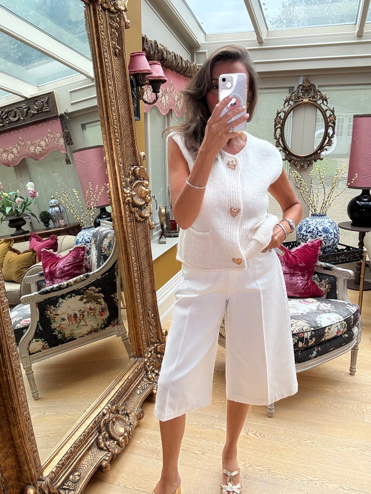 Love Knitted Tank in Cream