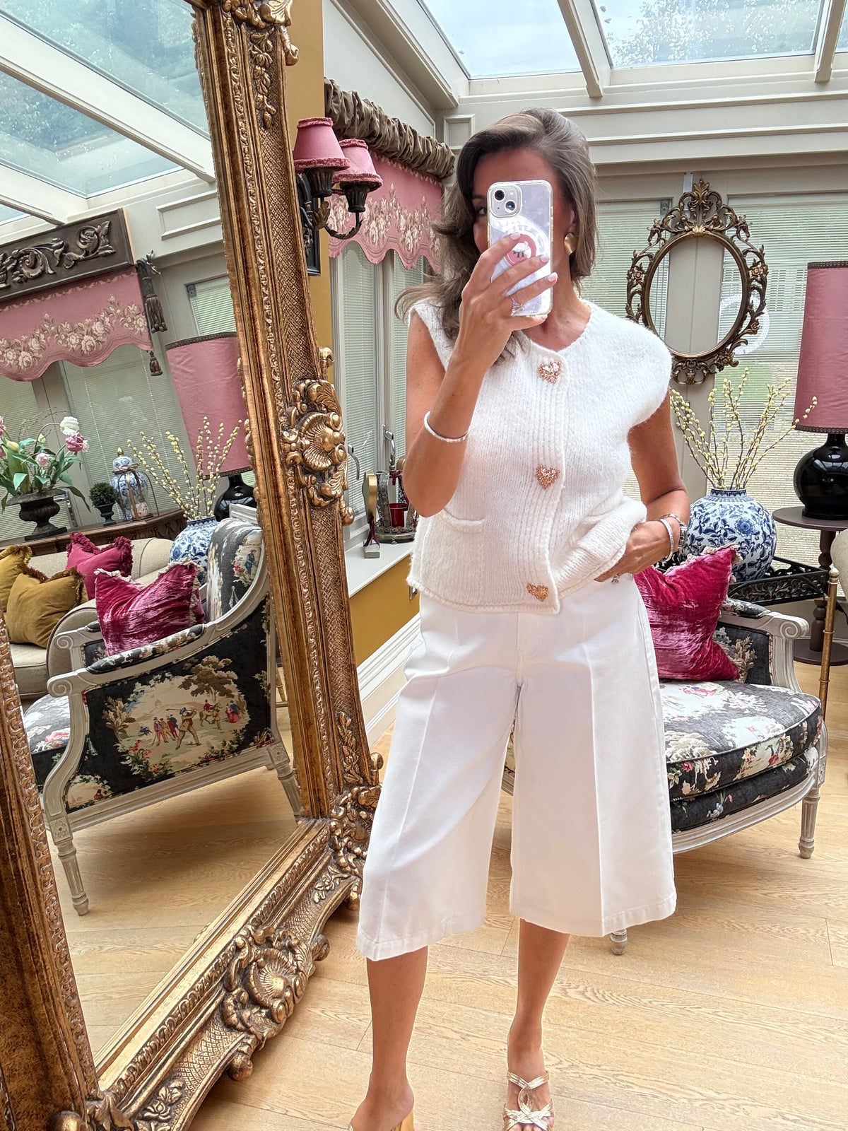 Love Knitted Tank in Cream