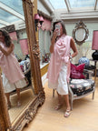 Soraya Asymmetric Tunic in Coral Pink