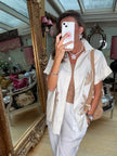 Capri Beach Shirt in Beige