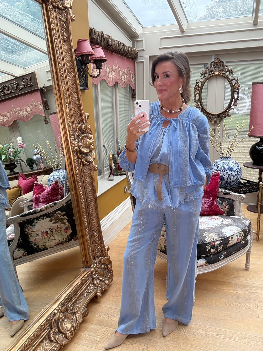 Enzo 3 Piece Lurex Co-ord