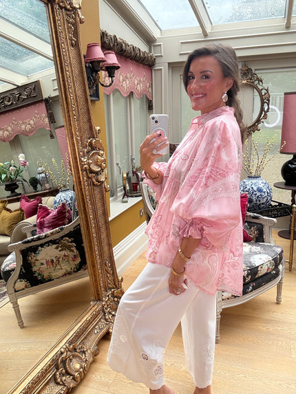 Ophelia Artist's Smock in Pink